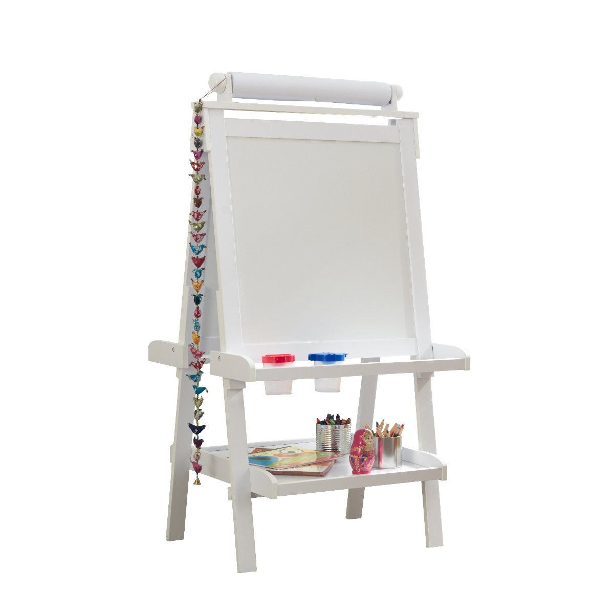 Deluxe Wooden Easel White Lola's Rooms